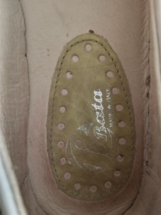 ballerine Bata 36 color bianco ghiaccio in pelle