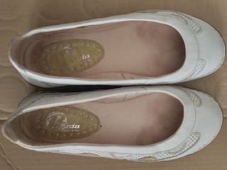 ballerine Bata 36 color bianco ghiaccio in pelle