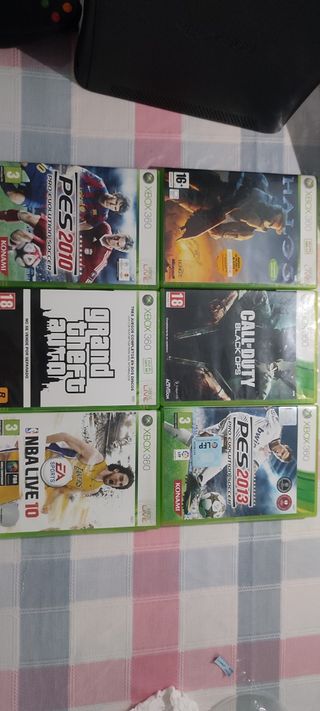 Xbox 360 Elite Negra + juegos