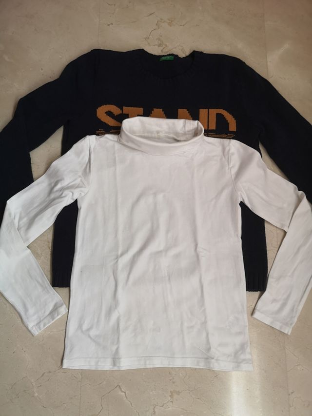11 años Lote ropa niño térmica, Jersey y cuello