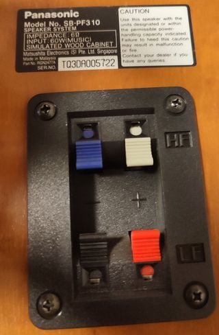 Equipo altavoces Hi-Fi y Home Cinema Panasonic.