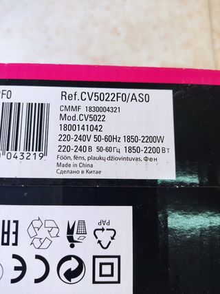 secador Rowenta CV5022