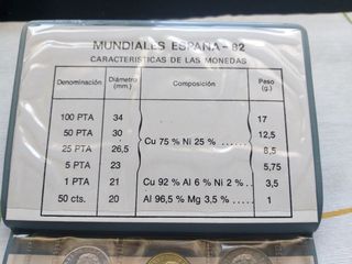 MONEDAS MUNDIAL DE FUTBOL 1982.