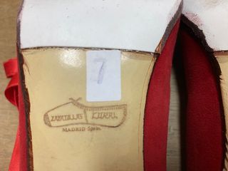 Zapatos de baile de ante con lazo