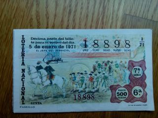 LOTE 30 Billetes antiguos Lotería Nacional