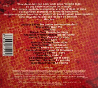 CD Para Antonio Flores "Cosas Tuyas"