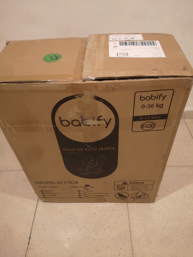 Caja cartón silla Babify confort 360