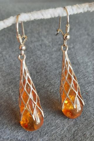 pendientes ámbar baltico