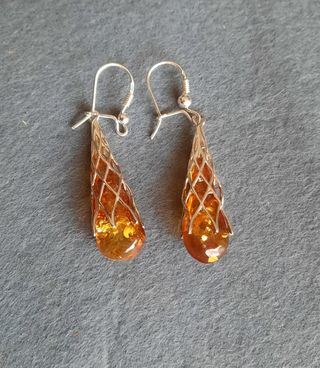 pendientes ámbar baltico