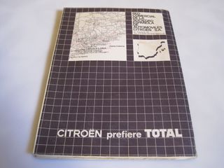 GRAN MAPA DE ESPAÑA RED COMERCIAL CITROEN AÑO 1978