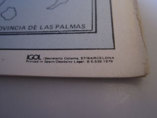 GRAN MAPA DE ESPAÑA RED COMERCIAL CITROEN AÑO 1978