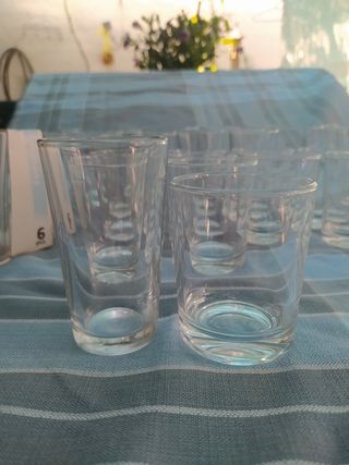 lote vasos 3 tamaños ,37 unidades