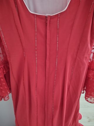 Traje de flamenca rojo