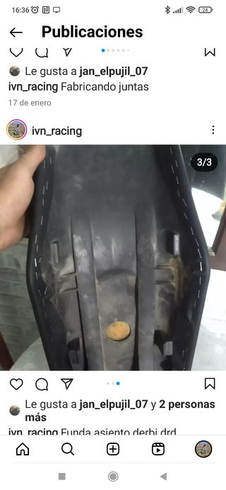 tapizado asientos moto