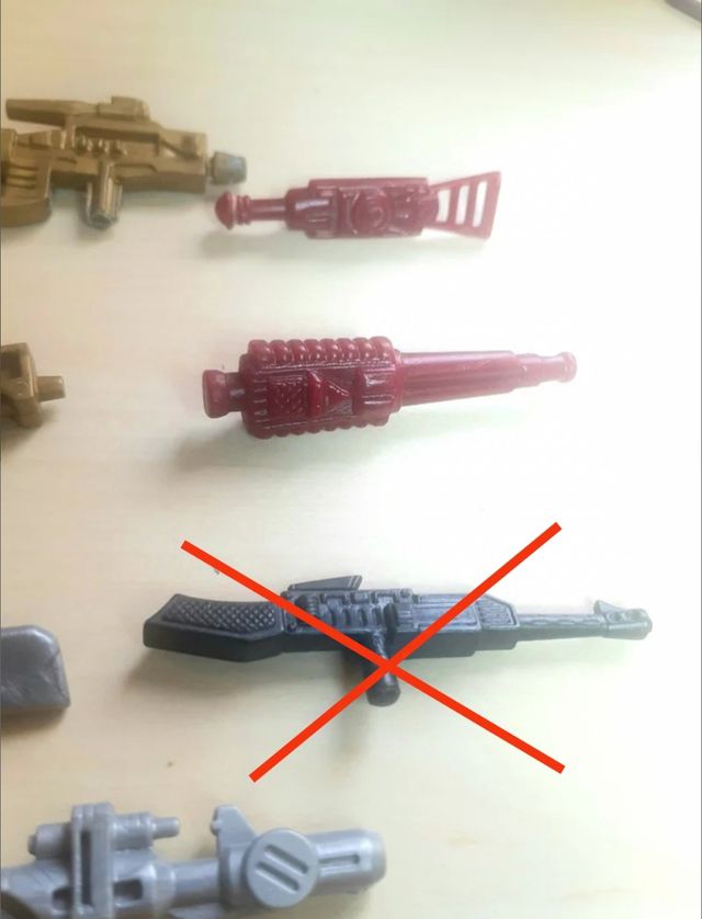 Lote de 6 armas Heman (precio/arma)