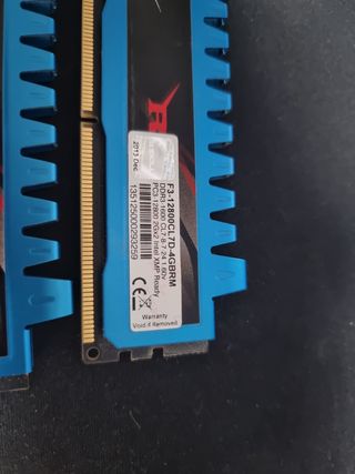 Memoria RAM G.Skill RipJaws DDR3 2Gb por módulo