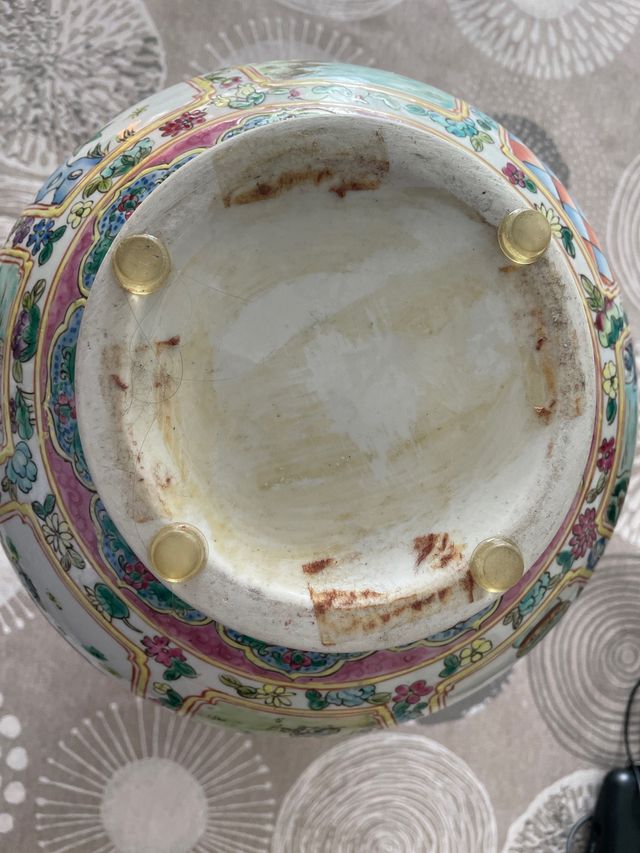 Jarrón chino 30 cm porcelana