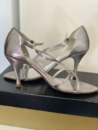 Zapatos eventos plateados