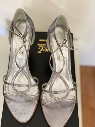 Zapatos eventos plateados