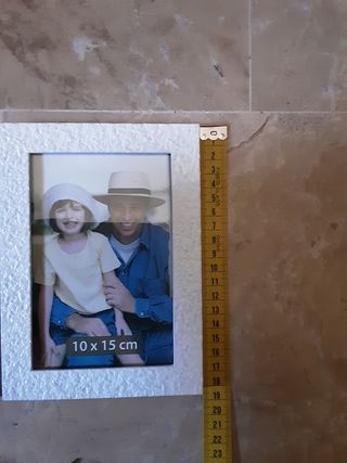 marcos fotos blanco madera cristal macetero madera