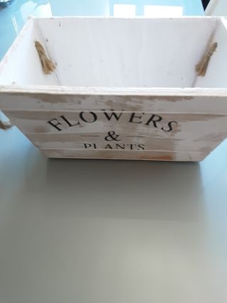 marcos fotos blanco madera cristal macetero madera