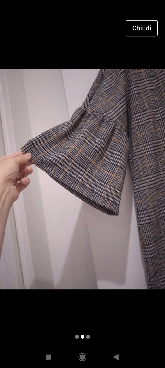 Vestito fantasia a quadretti Zara