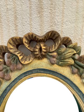 ESPEJO MADERA TALLADA POLICROMADO