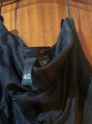 Vestido negro  palabra de honor 
