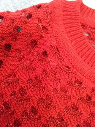 JERSEY CALADO ROJO ❤️ ZARA T. S