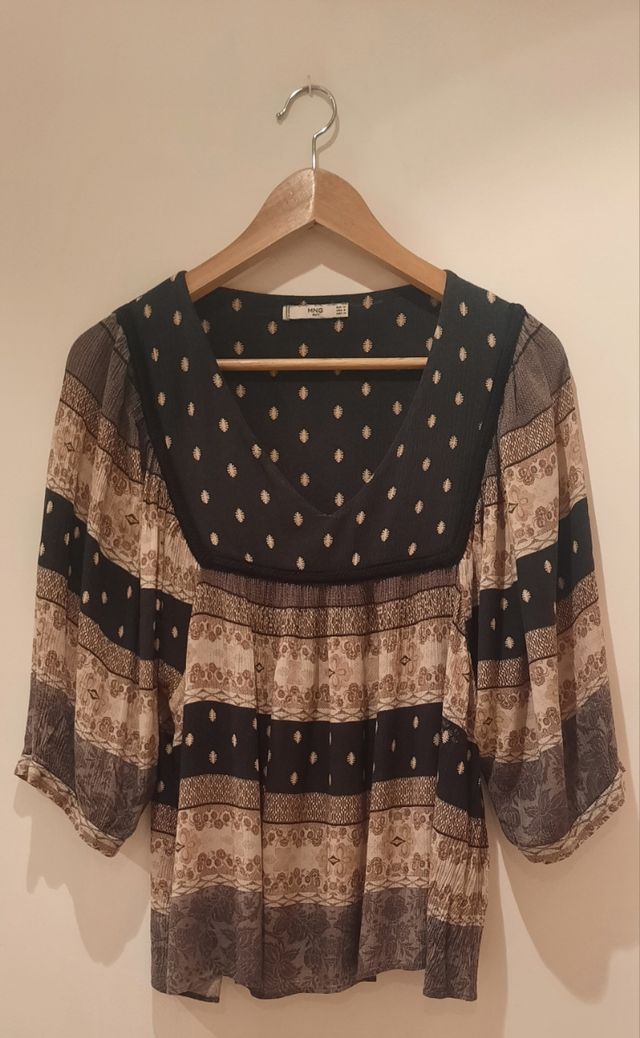 Blusa estampada Mango