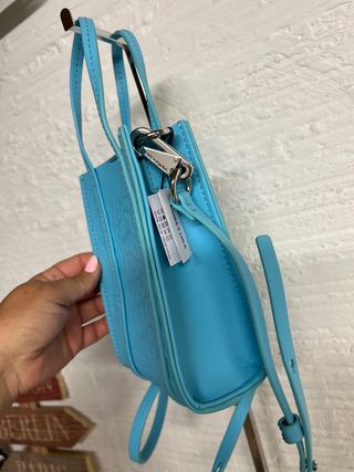 Bolso BIMBA Y LOLA PIEL AZUL NUEVO