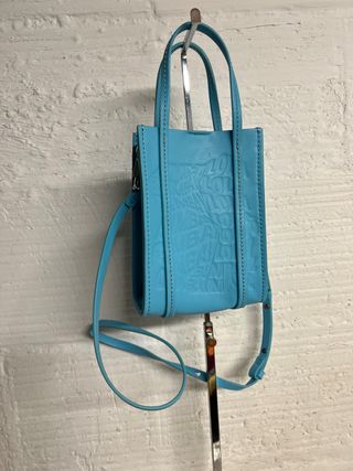 Bolso BIMBA Y LOLA PIEL AZUL NUEVO