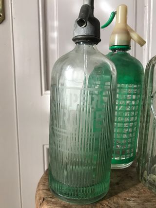 Antigua botella de sifón 