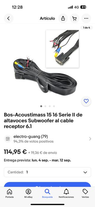 Subwoofer bose acoustimass 15 II