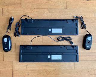 Pack 2x Teclados y 2x Ratones con conexión USB
