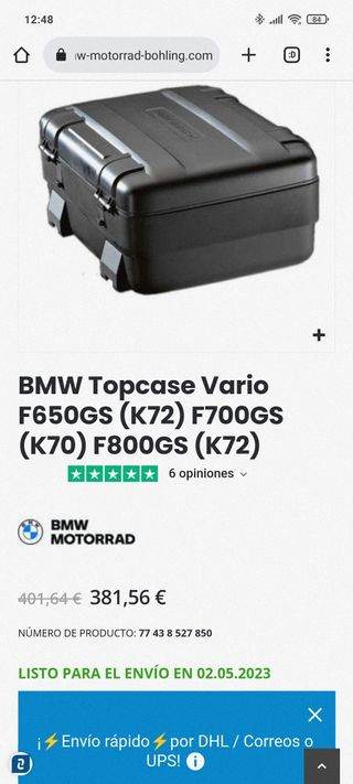 Topcase Bmw 77 43 8 527 850