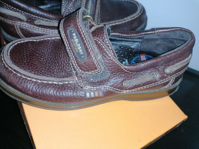 zapatos piel Náuticos Mocasines velcro (Pablosky)