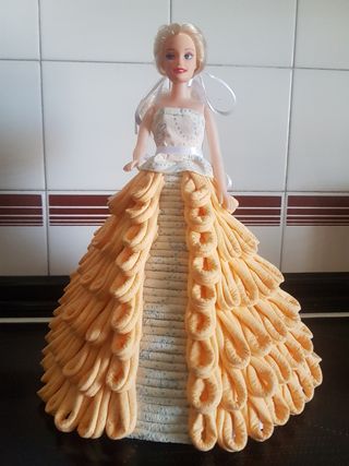 muñeca vestido hecho a mano 