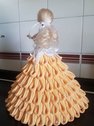 muñeca vestido hecho a mano 