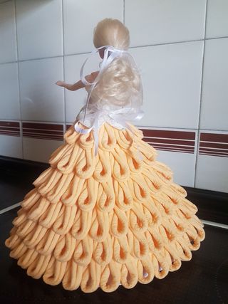muñeca vestido hecho a mano 