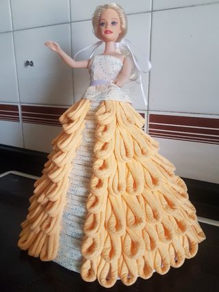 muñeca vestido hecho a mano 