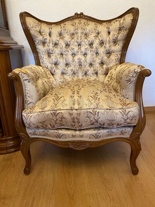 Conjunto de sofa y sillones de Luis XV