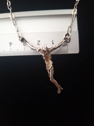  CRISTO DE DALI PLATA 925