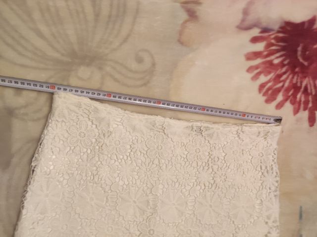 Falda de encaje blanco. Talla 48. Pilar Prieto