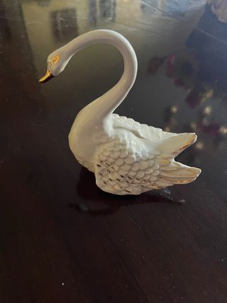 Statua cigno ceramica