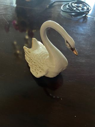 Statua cigno ceramica