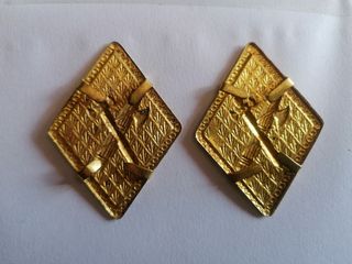 Lote 2 rombos solapa Guardia Civil antiguo