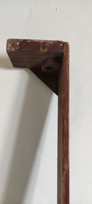 Riel o galería cortina antigua