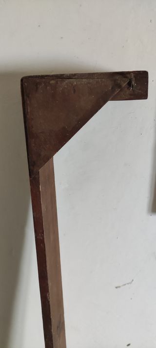 Riel o galería cortina antigua