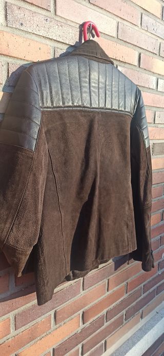 cazadora ante y cuero mujer